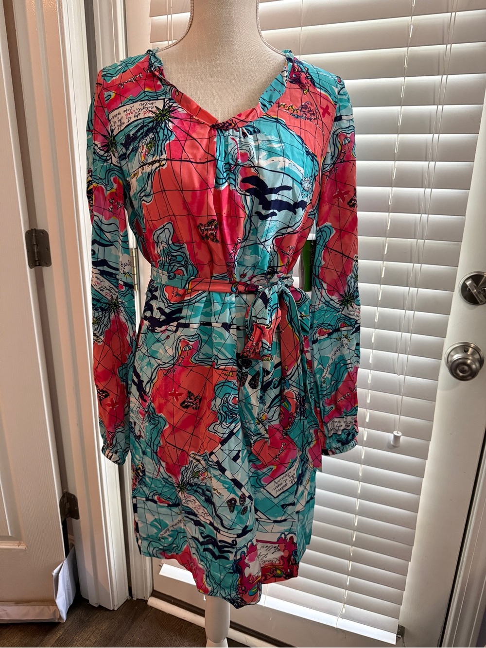 NWT LILY PULITZER Size 6 Silk X Marks the Spot Connie Dress Mini Length